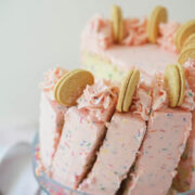 Golden Oreo Birthday Cake