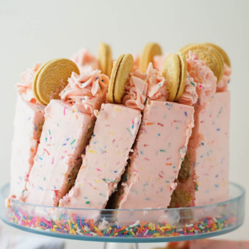 Golden Oreo Birthday Cake