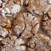 Gingerbread Crinkle Cookies