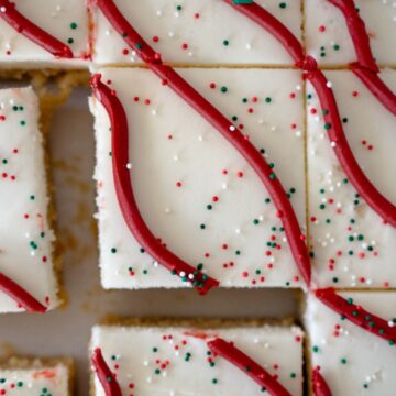 christmas sugar cookie bar