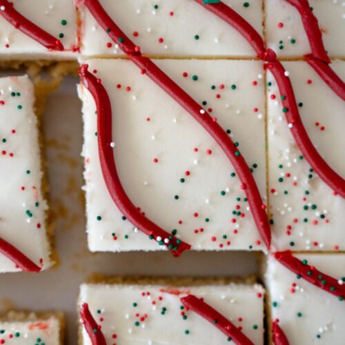 christmas sugar cookie bar