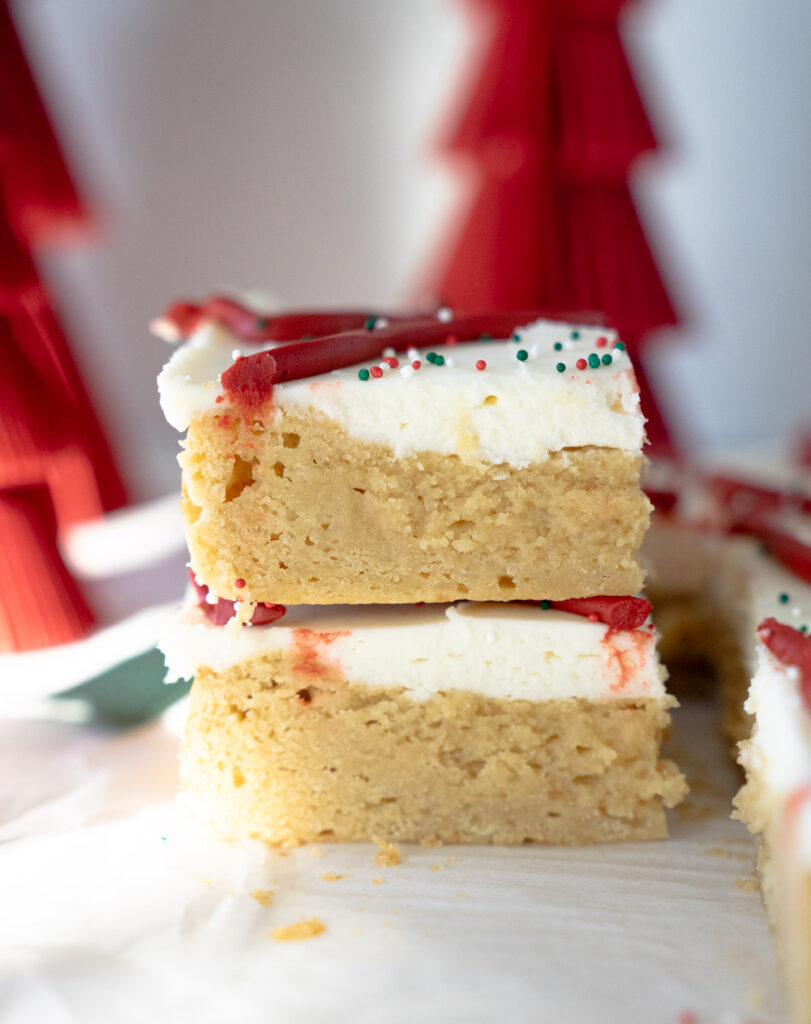 christmas sugar cookie bars