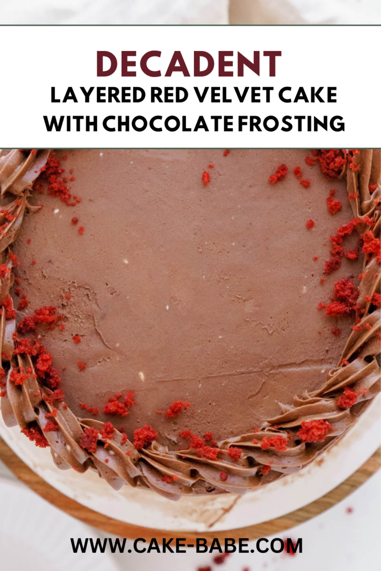 Best Red Velvet Cake With Chocolate Frosting - Cake Babe Bakery