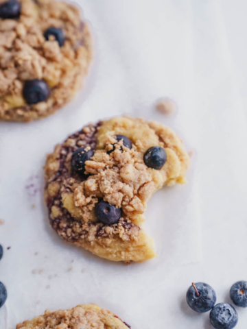 lemon blueberry muffin cookies