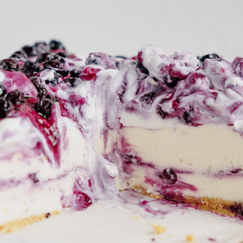 No Bake Blueberry Cheesecake
