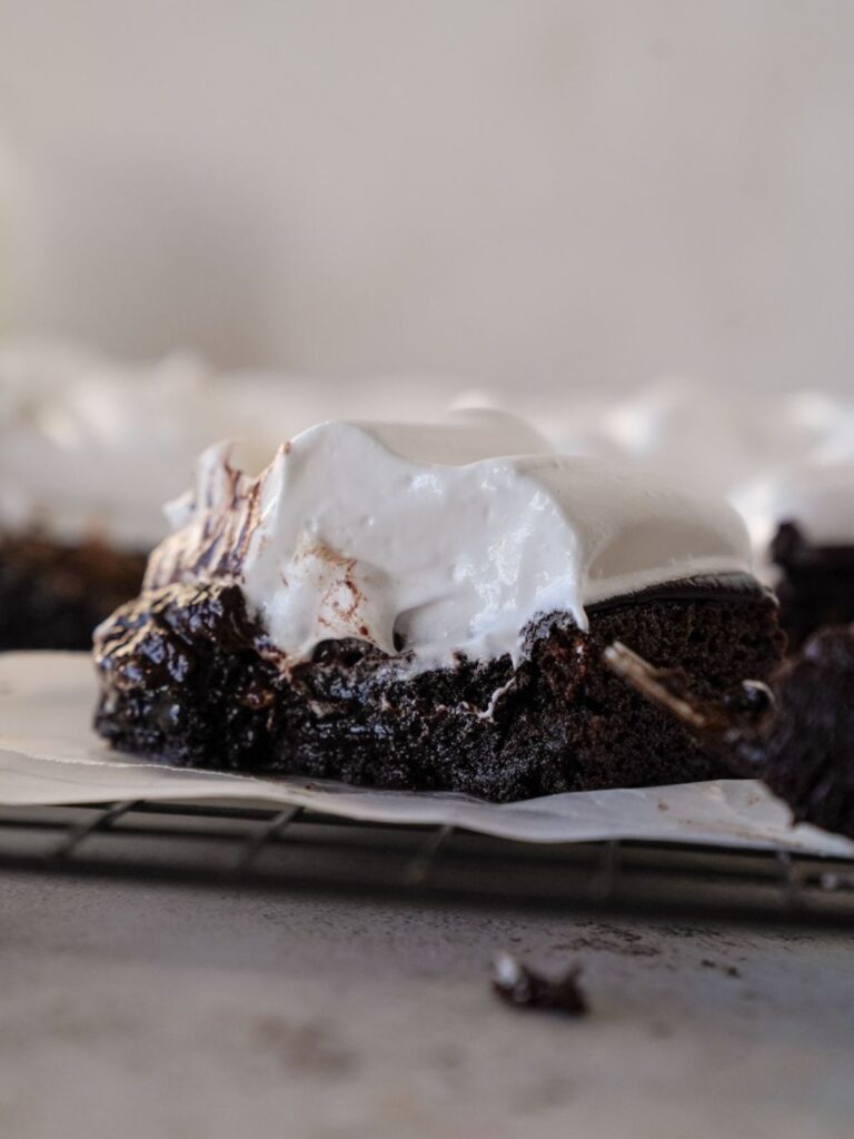 hot chocolate brownies