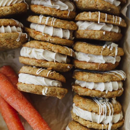 carrot cake cookie sandwich