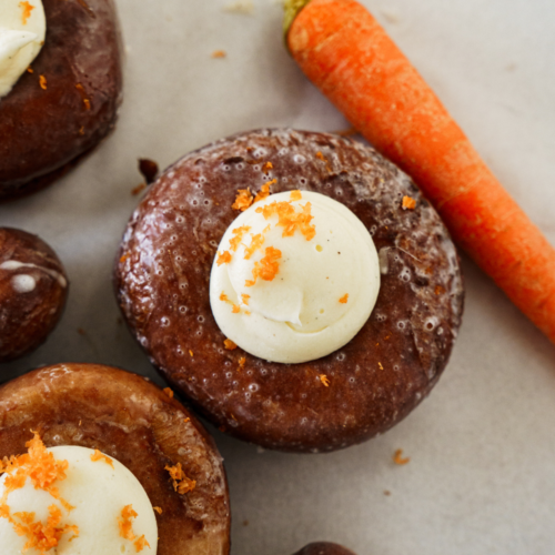 Carrot Cake Brioche Donuts