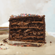 six layer chocolate cake