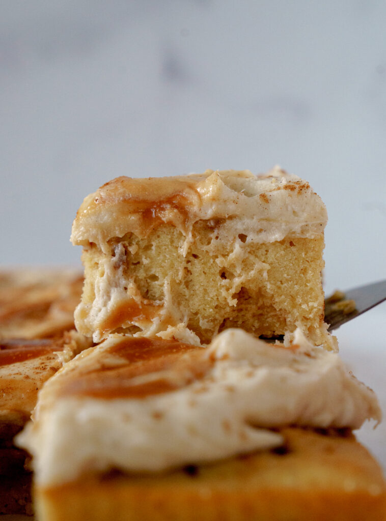 caramel snickerdoodle cake