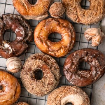 fried apple cider donuts