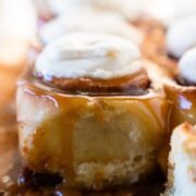 Sticky Toffee Cinnamon Rolls With Toffee Sauce