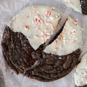 triple chocolate peppermint cookies