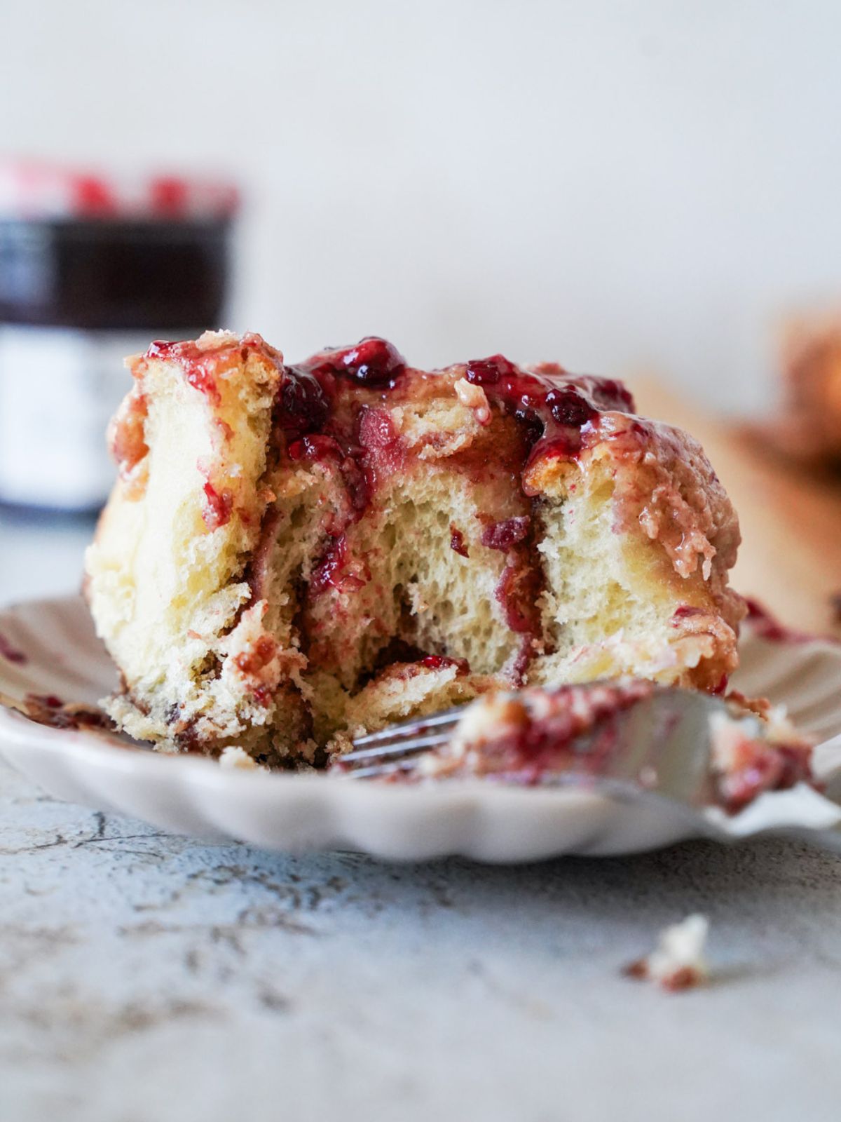 peanut butter and jelly cinnamon rolls