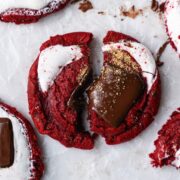 red velvet smores cookies