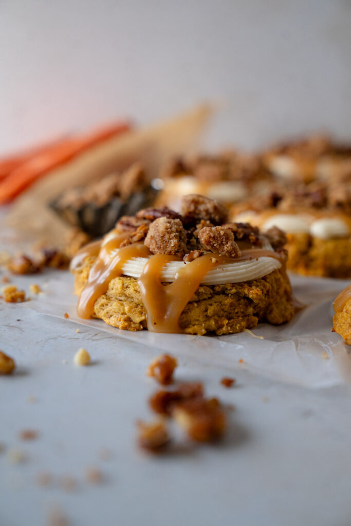 caramel carrot cake cookies