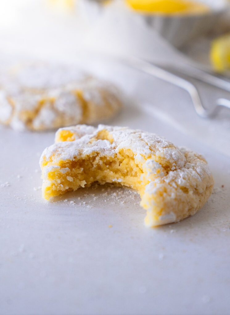 lemon crinkle cookies