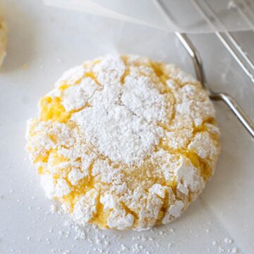 lemon curd crinkle cookies