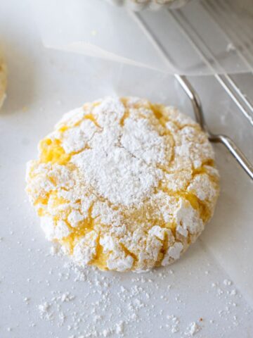 lemon curd crinkle cookies