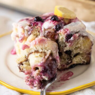 Lemon Blueberry Cinnamon Rolls