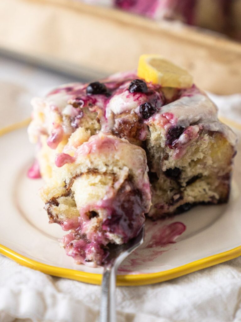 Lemon Blueberry Cinnamon Rolls