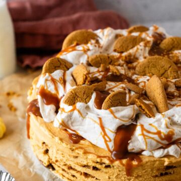 pumpkin caramel icebox cake