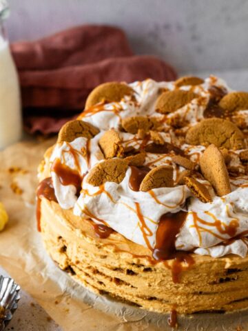pumpkin caramel icebox cake