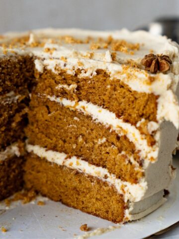spice cake with brown butter frosting