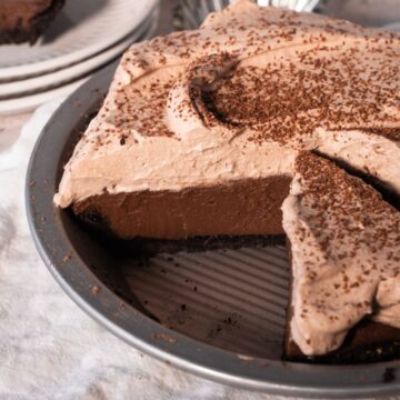 no bake triple chocolate pie