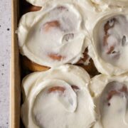 double frosted cinnamon rolls