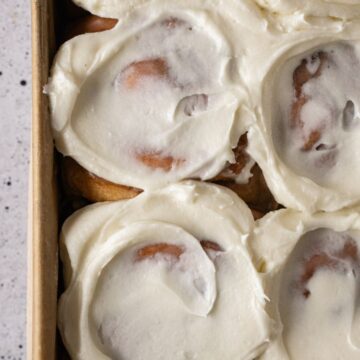 double frosted cinnamon rolls